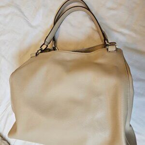 A New Day Slouchy Shoulder Bag Beige Chain Link Straps Roomy